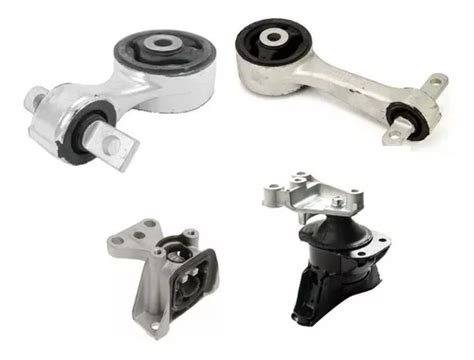 Kit 4 Coxim Motor Cambio New Civic 2007 2008 2009 2010 2011