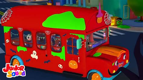 Monstre Ride Roues d Halloween Dans le Bus Plus Dessin Animé en