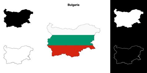 Bulgaria blank outline map set 46456813 Vector Art at Vecteezy