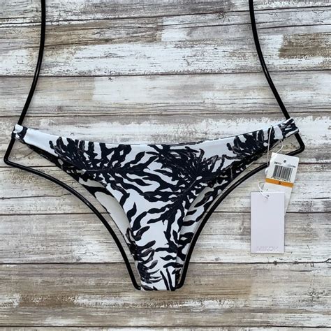 Mikoh Swim Mikoh Swim Monstera Miyako Skimpy Bikini Bottom Poshmark