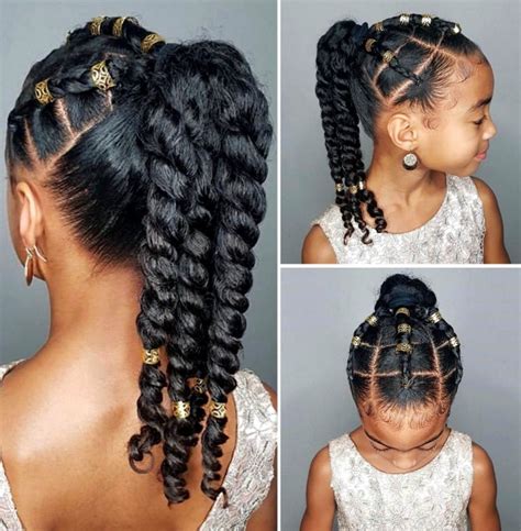 15 Adorable Braided Buns For Little Girls Afrocosmopolitan