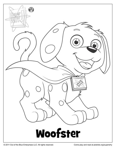 Woofster Coloring Pages