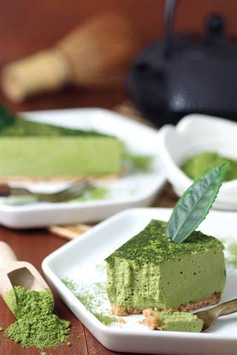 Vegan Matcha Mousse Cake Lands Flavors