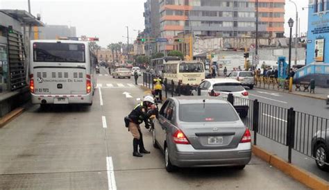 Qué sucede si invado el carril exclusivo del Metropolitano y cuáles