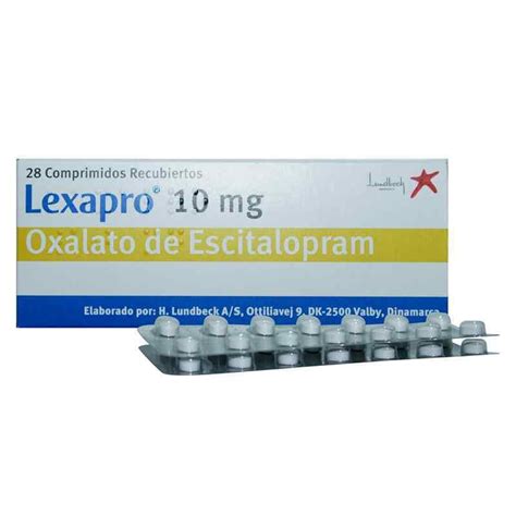 Lexapro 10 Mg Caja X 28 Tabletas Droguerías Farmapalacio