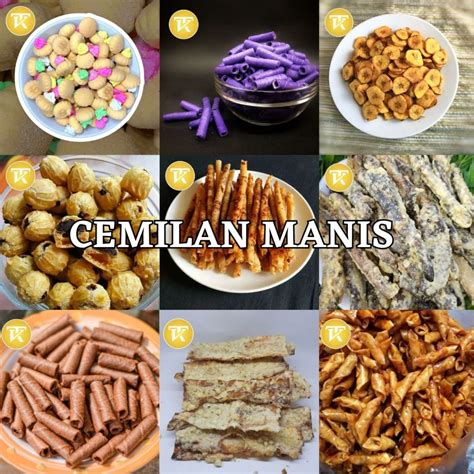 Jual Snack Serba Manis Gram Makanan Ringan Jajanan Cemilan Camilan