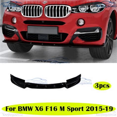 For Bmw X F M Sport Bumper Front Lip Front Shovel Spoiler