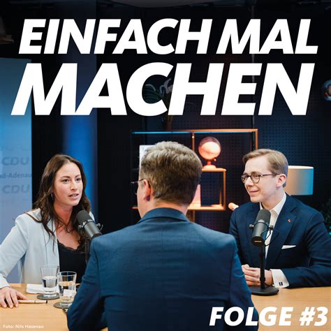 Einfach Mal Machen Folge 3 Mit Caroline Bosbach Und Philipp Amthor