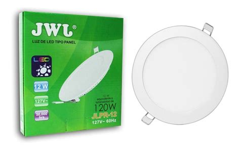 Plaf N Led W Empotrable Slim Luz C Lida Redondo Pz Jwj Mercado Libre