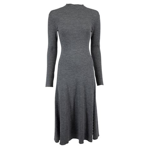 Maje Womens Long Sleeve Turtleneck Midi Dress For Sale At 1stdibs