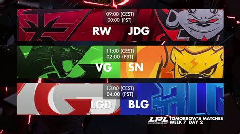 OMG Vs ES LNG Vs RNG V5 Vs TES Week 7 Day 1 LPL Spring 2020