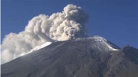 As Amaneci El Volc N Popocat Petl Sin Explosiones