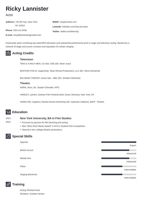 casting director resume - Template Best