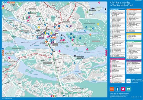 Stockholm Tourist Attractions Map - Ontheworldmap.com