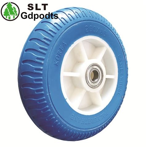 260X85mm Ks1001 Puncture Proof Wheel Rubber Tyre Trolley Wheels Korean