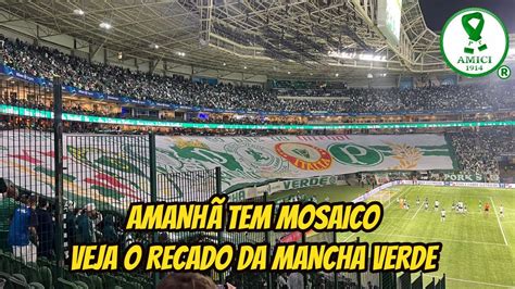 PRESIDENTE DA MANCHA VERDE MANDA RECADO PARA TORCIDA SOBRE MOSAICO NA