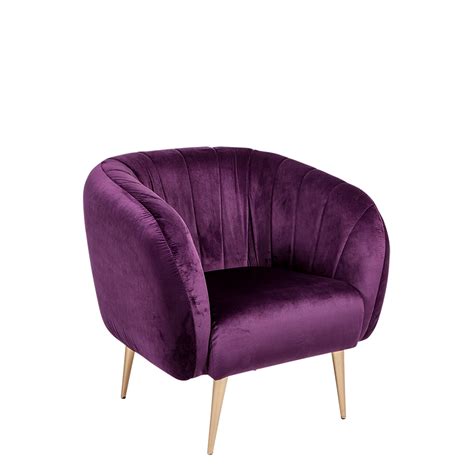 Location Fauteuil Juliette Aubergine P 78 X L 84 Cm H 85 Cm Options