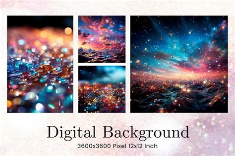 Bokeh Sparkle Glitter Background Digital Paper 4113464