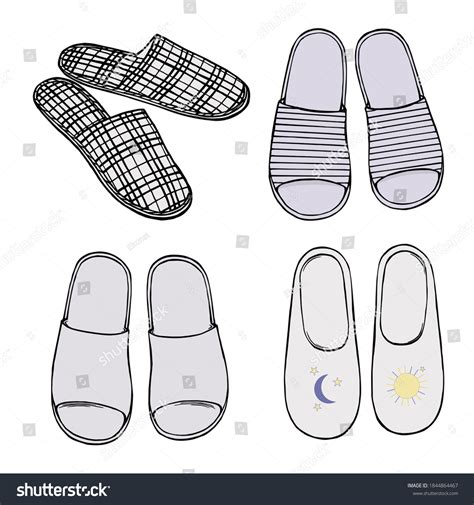 how to draw a slipper