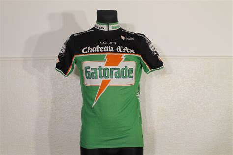 S Gatorade Vintage Cycling Jersey Chateau D Ax Ride Riding Biking