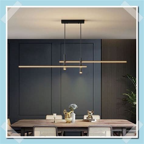 Minimalist Linear Led Pendant Light Kitchen And Dining Room Light