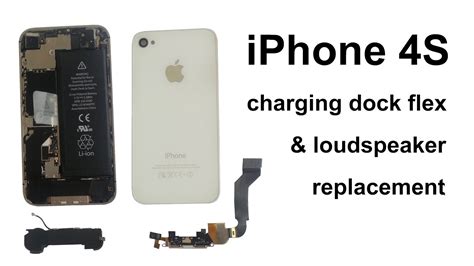 Iphone 4s Charging Port Dock Connector And Mic Ribbon And Loudspeaker And Cellular Antenna