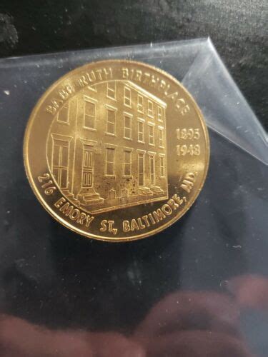 Babe Ruth Shrine CONTRIBUTOR Medallion Commemorative Coin Original EBay