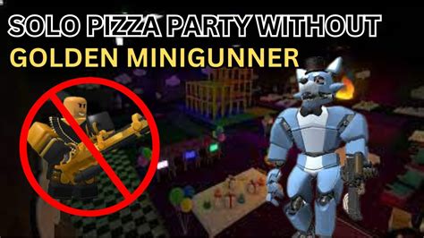 Solo Pizza Party Triumph Without Golden Minigunner Roblox Tds Youtube