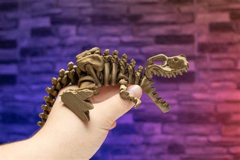 3d Print Dinosaur Articulated T Rex Skeleton