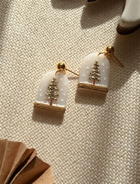 Christmas Polymer Clay Earrings Xmas Earrings Christmas - Etsy - How