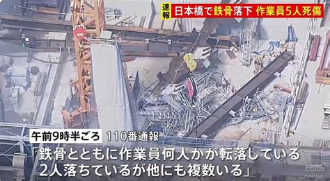 唸声事故現場／東京駅前の再開発工事現場で15トンの鉄骨落下、2名死亡3名負傷 唸声の気になるニュースとストリートビュー