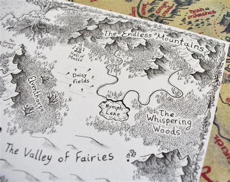 Custom Hand Drawn Fantasy Map A3 A4 A5 For Ts Aspiring Writers D