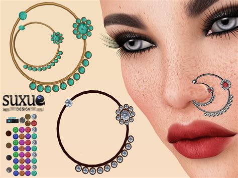 Second Life Marketplace [ Su Xue ] Fatpack Azalea Nose Piercing Hud