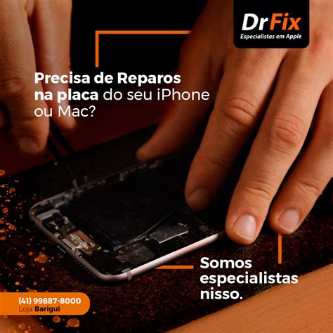 Reparo de placa Lógica Assistência Técnica Especializada Apple Curitiba