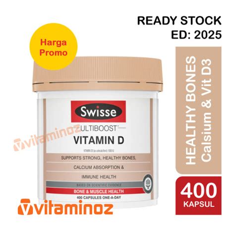 Jual Swisse Vitamin D D3 1000 Iu 400 Tablet Untuk Kesehatan Tulang