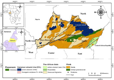 Geological Map Of The Adamawa Region Northern Cameroon Modified After