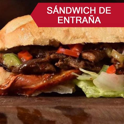 Sándwich de entraña con salsa criolla