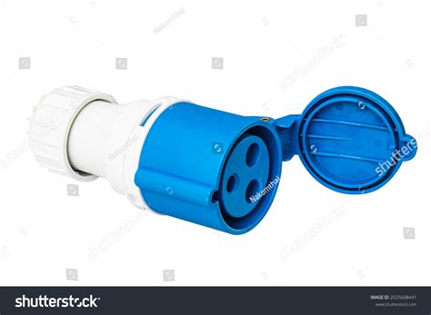 power plug outdoor heavy duty isolated stock photo