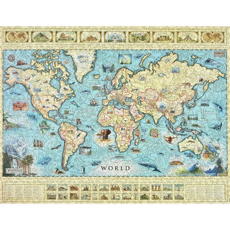 The World Map Wood Puzzle - Xplorer Maps