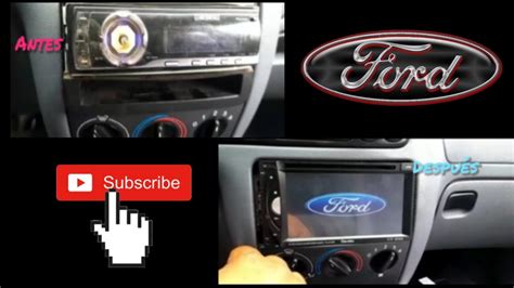 Instalaci N De Estereo Doble Din En Ford Fiesta Mk Youtube