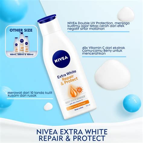 Nivea Extra White Repair And Protect Body Lotion Lazada