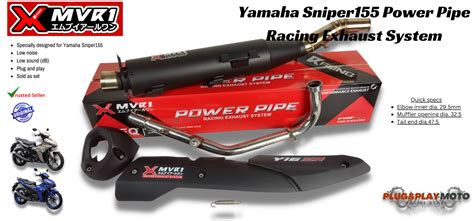 New MVR1 Yamaha Sniper155 Power Pipe Lazada PH