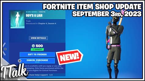 Fortnite Item Shop New Boys A Liar Emote September 3rd 2023