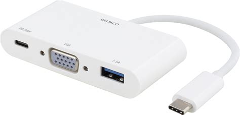 Deltaco Usb C Till Vga Adapter