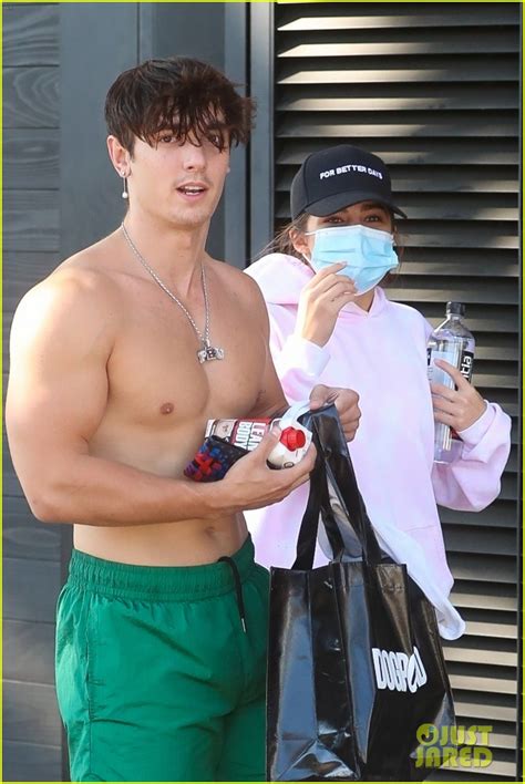 Bryce Hall Shows Off Ripped Shirtless Body While Leaving The Gym With ...