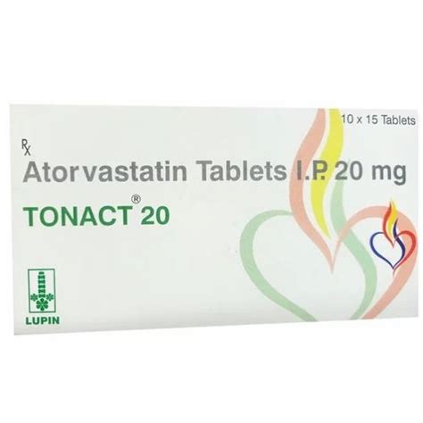 Mg Tonact Atorvastatin Tablets Ip At Rs Stripe Atorvastatin