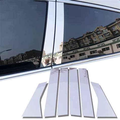 Chrome 6pcs Pillar Post For Honda Accord 2018 2022 2021 Window Door Trim Cover £1304 Picclick Uk