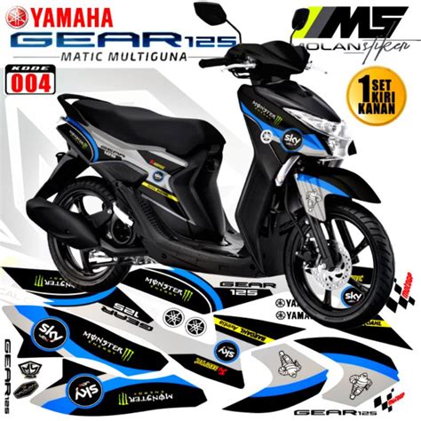 Jual Decal Sticker Striping Variasi Yamaha Mio GEAR 125 PETRONAS