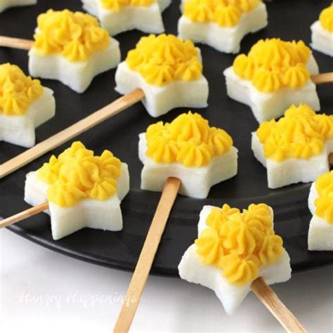 Deviled Egg Star Pops | Star Shaped Deviled Eggs on Lollipop Sticks