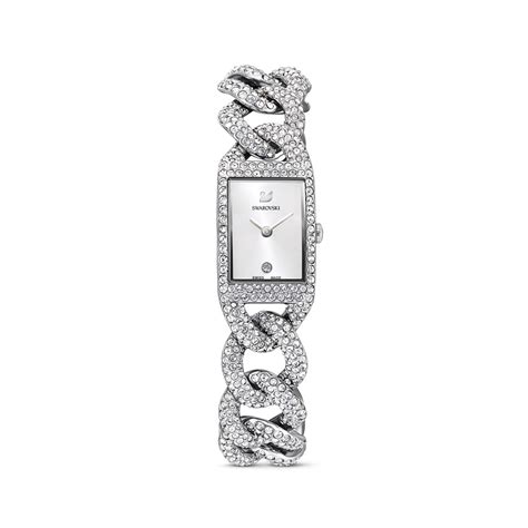 Swarovski Cocktail Watch, Metal Bracelet, Silver Tone, Stainless Steel